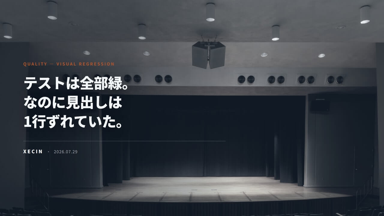 Lighthouseもaxeも緑。なのに見出しが1行ずれてた。プレビュー環境にVRTを入れた話