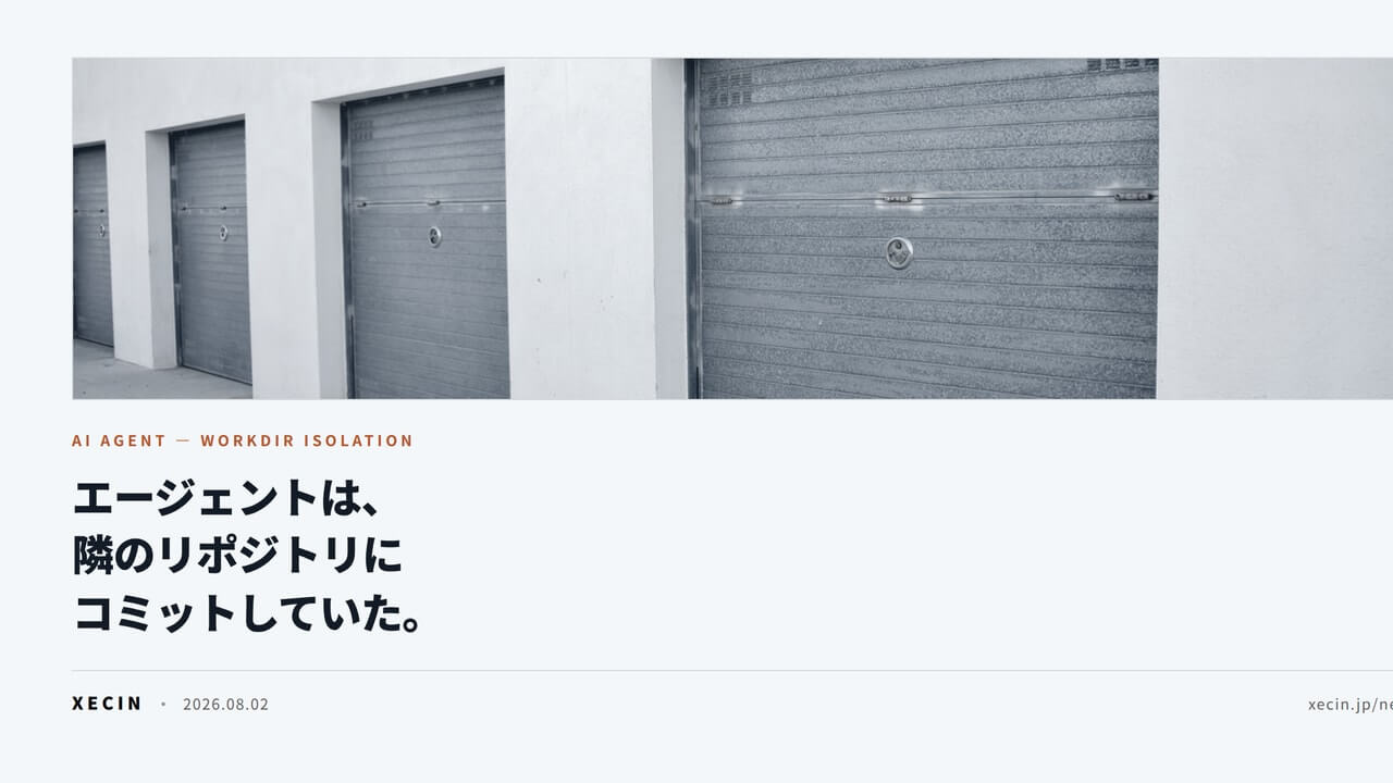 AIエージェントに自律でgit操作させたら、隣のリポジトリを汚した話——作業ディレクトリ分離とコミット前ガードの設計